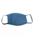 Bayside Apparel 1900 Adult Cotton Face Mask Made i in Heather royal front view