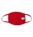 Bayside Apparel 1900 Adult Cotton Face Mask Made i in Red back view