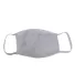 Bayside Apparel 9100 Adult Cotton Face Mask in Dark ash front view