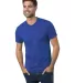 Bayside Apparel 9570 Unisex 4.2 oz., Triblend T-Sh in Tri royal blue front view