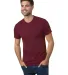 Bayside Apparel 9570 Unisex 4.2 oz., Triblend T-Sh in Tri cranberry front view