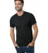 Bayside Apparel 9570 Unisex 4.2 oz., Triblend T-Sh in Tri charcoal front view