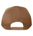 Big Accessories BX020SB Adult Structured Twill 6-P in Heritage brown back view