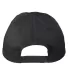 Big Accessories BX880SB Unstructured 6-Panel Cap in Black back view