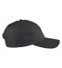 Big Accessories BX880SB Unstructured 6-Panel Cap in Black side view