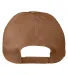 Big Accessories BX880SB Unstructured 6-Panel Cap in Heritage brown back view