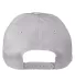 Big Accessories BX880SB Unstructured 6-Panel Cap in Light gray back view