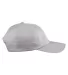 Big Accessories BX880SB Unstructured 6-Panel Cap in Light gray side view
