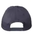 Big Accessories BX880SB Unstructured 6-Panel Cap in Navy back view