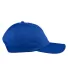 Big Accessories BX880SB Unstructured 6-Panel Cap in True royal side view