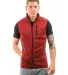 Burnside Clothing 3910 Men's Sweater Knit Vest in Heather red front view