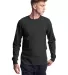 Champion Clothing T453 Unisex Heritage Long-Sleeve in Black front view