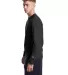 Champion Clothing T453 Unisex Heritage Long-Sleeve in Black side view