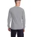 Champion Clothing T453 Unisex Heritage Long-Sleeve in Oxford gray back view