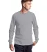 Champion Clothing T453 Unisex Heritage Long-Sleeve in Oxford gray front view