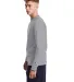 Champion Clothing T453 Unisex Heritage Long-Sleeve in Oxford gray side view