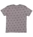 Code V 3929 Mens' Five Star T-Shirt GRAN HTHR STAR back view