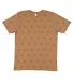Code V 3929 Mens' Five Star T-Shirt COYOTE BRWN STAR front view