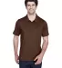 Core 365 TT20 Men's Charger Performance Polo SPORT DARK BROWN front view