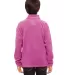 Core 365 TT90Y Youth Campus Microfleece Jacket SPORT CHRTY PINK back view
