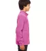 Core 365 TT90Y Youth Campus Microfleece Jacket SPORT CHRTY PINK side view