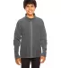 Core 365 TT90Y Youth Campus Microfleece Jacket SPORT GRAPHITE front view