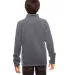 Core 365 TT90Y Youth Campus Microfleece Jacket SPORT GRAPHITE back view