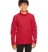 Core 365 TT90Y Youth Campus Microfleece Jacket SPORT RED front view
