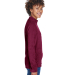 Team 365 TT90W Ladies' Campus Microfleece Jacket in Sport maroon side view