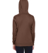 Team 365 TT30W Ladies' Elite Performance Hoodie in Sport dark brown back view