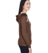 Team 365 TT30W Ladies' Elite Performance Hoodie in Sport dark brown side view