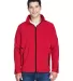 Core 365 TT70 Adult Conquest Jacket With Mesh Lini SPORT RED front view