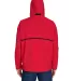 Core 365 TT70 Adult Conquest Jacket With Mesh Lini SPORT RED back view