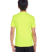 Team 365 TT11Y Youth Zone Performance T-Shirt in Safety yellow back view