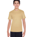 Team 365 TT11Y Youth Zone Performance T-Shirt in Sport vegas gold front view