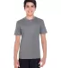 Core 365 TT11Y Youth Zone Performance T-Shirt SPORT GRAPHITE front view