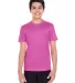 Core 365 TT11Y Youth Zone Performance T-Shirt SP CHARITY PINK front view