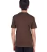 Core 365 TT11Y Youth Zone Performance T-Shirt SPORT DARK BROWN back view