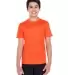 Core 365 TT11Y Youth Zone Performance T-Shirt SPORT ORANGE front view