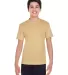 Core 365 TT11Y Youth Zone Performance T-Shirt SPORT VEGAS GOLD front view