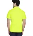 Core 365 TT21 Men's Command Snag Protection Polo SAFETY YELLOW back view