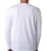 Next Level 3601 Men's Long Sleeve Crew in White back view