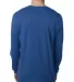 Next Level 3601 Men's Long Sleeve Crew in Cool blue back view