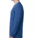 Next Level 3601 Men's Long Sleeve Crew in Cool blue side view
