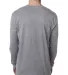 Next Level 3601 Men's Long Sleeve Crew in Heather gray back view