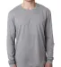 Next Level 3601 Men's Long Sleeve Crew in Heather gray front view