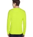 Core 365 TT11L Men's Zone Performance Long-Sleeve  SAFETY YELLOW back view