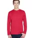 Core 365 TT11L Men's Zone Performance Long-Sleeve  SPORT RED front view