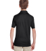 Team 365 TT51Y Youth Zone Performance Polo in Black back view