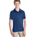 Team 365 TT51Y Youth Zone Performance Polo in Sport dark navy front view